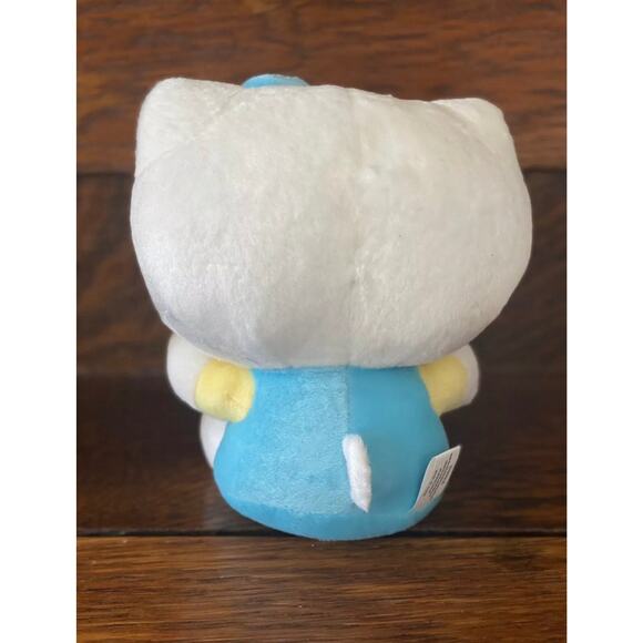 8" Blue Yellow PLUSH HELLO KITTY Stuffed Doll Cat Kitten Animal Toy - Picture 8 of 8